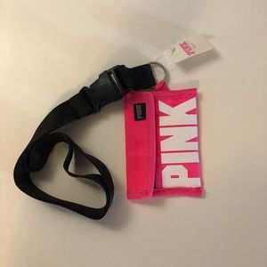 PINK Victoria's Secret Accessories - NWT VS Pink Hot Pink Logo Wallet Lanyard OS PINK Victoria's Secret Accessories - NWT VS Pink Hot Pink Logo Wallet Lanyard OS